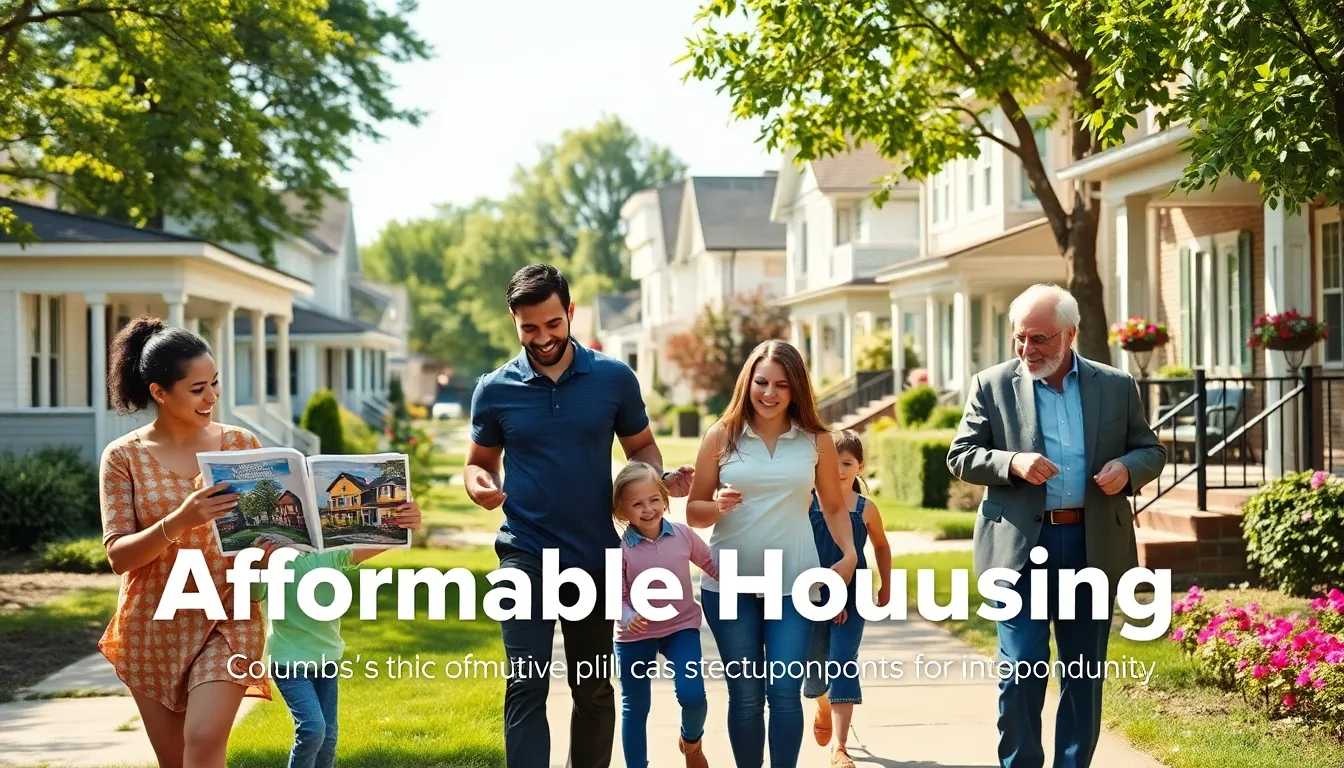 diverse community exploring affordable housing options in Columbus, Ohio.
