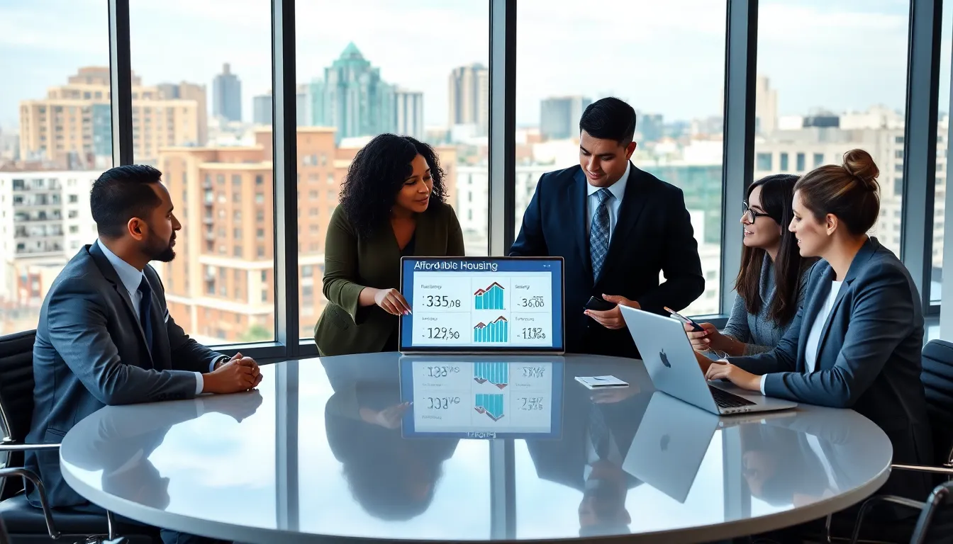 professionals discussing affordable housing solutions in D.C.